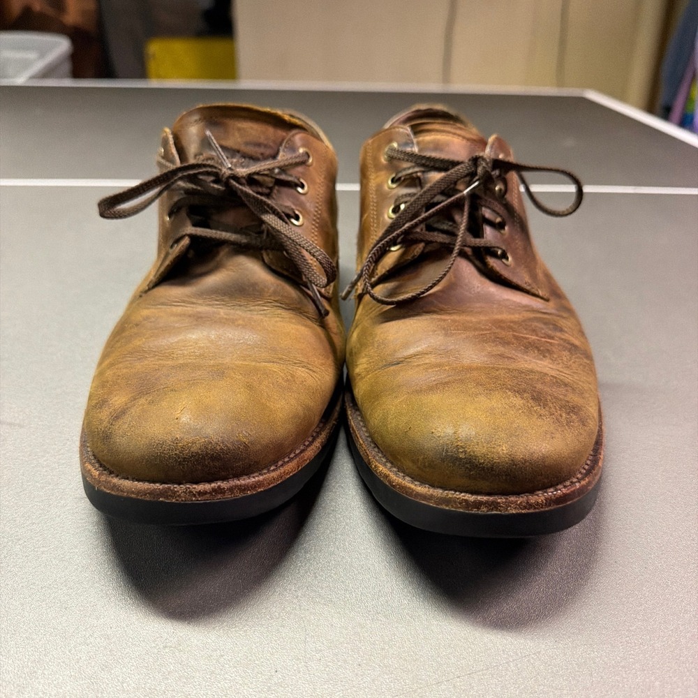 Timberland Mens MirrorFit Brown Leather Oxford Shoes gorpcore S-10 Casual Derby